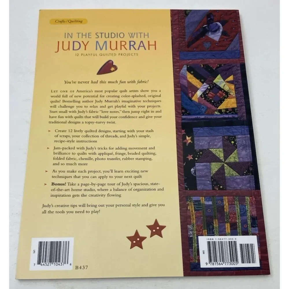 In the Studio with Judy Murrah : 12 Playful Quilted by Judy Murrah...Paperback
